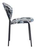 18.1" x 23.6" x 32.3" Leaf Multicolor & Black, Steel & Plywood, Chair