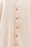 Slit Button Up Shirt Dress