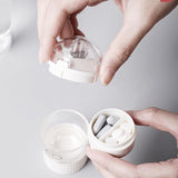 Medicine Crusher Pill Cutter For Tablets 4 In 1 Portable Case