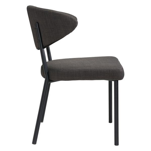 22" X 23.2" X 31.9" Black Poly Dining Chair