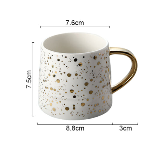 Gold Dotted Coffee Mug
