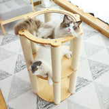 INSTACHEW Hexagon Tower, Scratch Post Cat Bed, Scratching Tower, Tower