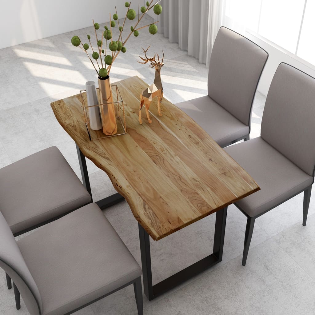 Dining Table 70.9"x35.4"x29.9" Solid Acacia Wood