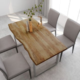 Dining Table 70.9"x35.4"x29.9" Solid Acacia Wood
