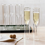 Champagne Glass  Double Wall Glasses Flutes Goblet