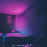 Corner Floor Lamp, Minimalist RGB LED Light