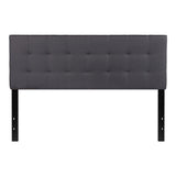 Bedford Tufted Upholstered Queen Size Headboard in Fabric
