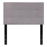 Bedford Tufted Upholstered Twin Size Headboard in Fabric
