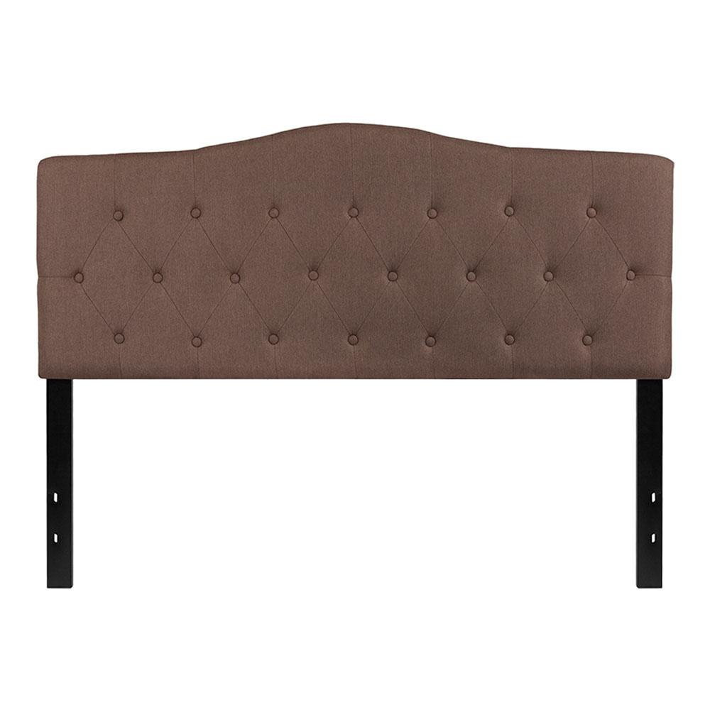 Cambridge Tufted Upholstered Queen Size Headboard in Fabric