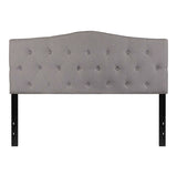 Cambridge Tufted Upholstered Queen Size Headboard in Fabric