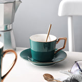 Elegant Ceramic Coffee Cup Set Porcelain