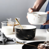Marble Ceramic Bowl Home Tableware Set Nordic