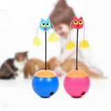 Auto-spinning Treat Dispenser with Laser Cat Toy