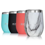 12oz Insulated Stainless Steel Wine Tumbler - Marble Swirl