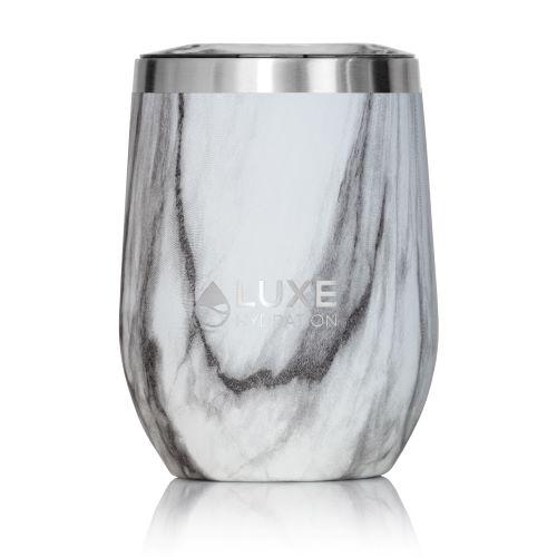 12oz Insulated Stainless Steel Wine Tumbler - Marble Swirl