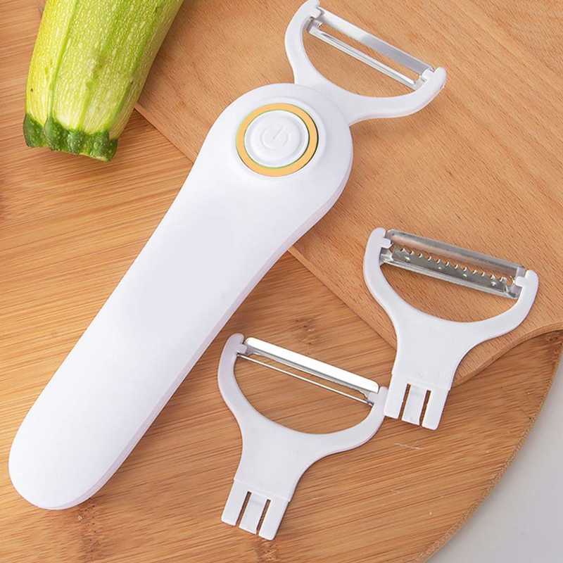 1pc Vegetable And Fruit Peeler- Hand-held Peeler With Rubber