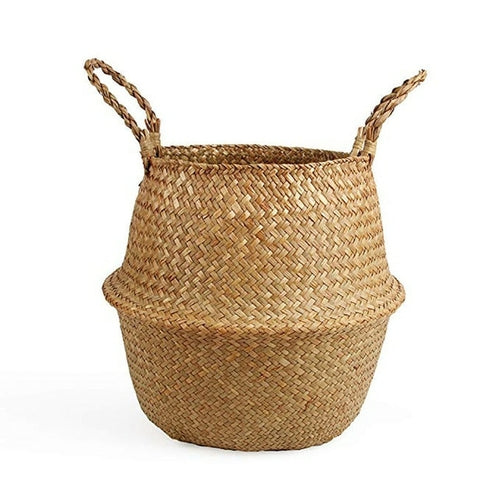 Storage Baskets laundry Seagrass Baskets Wicker Hanging Flower Pot