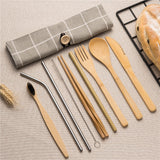 Bamboo Traveling Cutlery Set