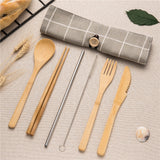 Bamboo Traveling Cutlery Set
