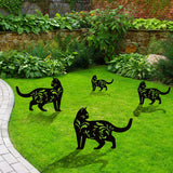 Decorative Garden Cat Plug-in Statue