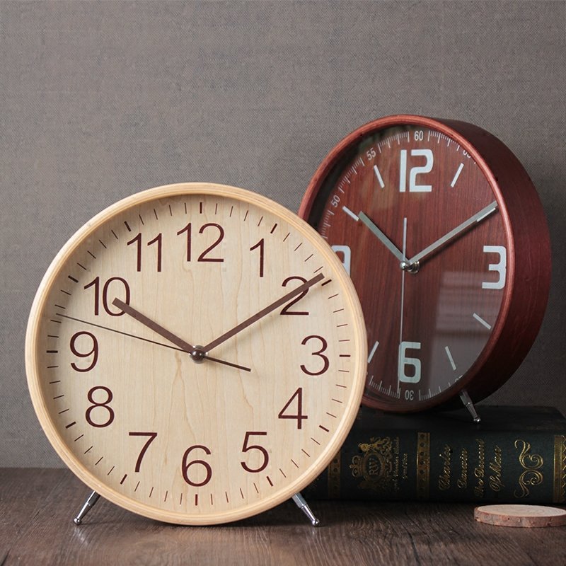 Minimalist style Wood Clock