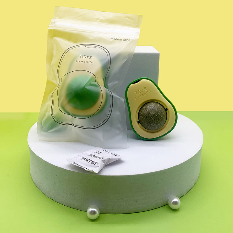 Avocado Multifunctional Catnip Toy 360 Rotating Self-healing Artifact