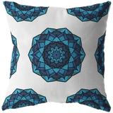 Chakra Style Pillow for bohemian home decor, colorful cushion cover