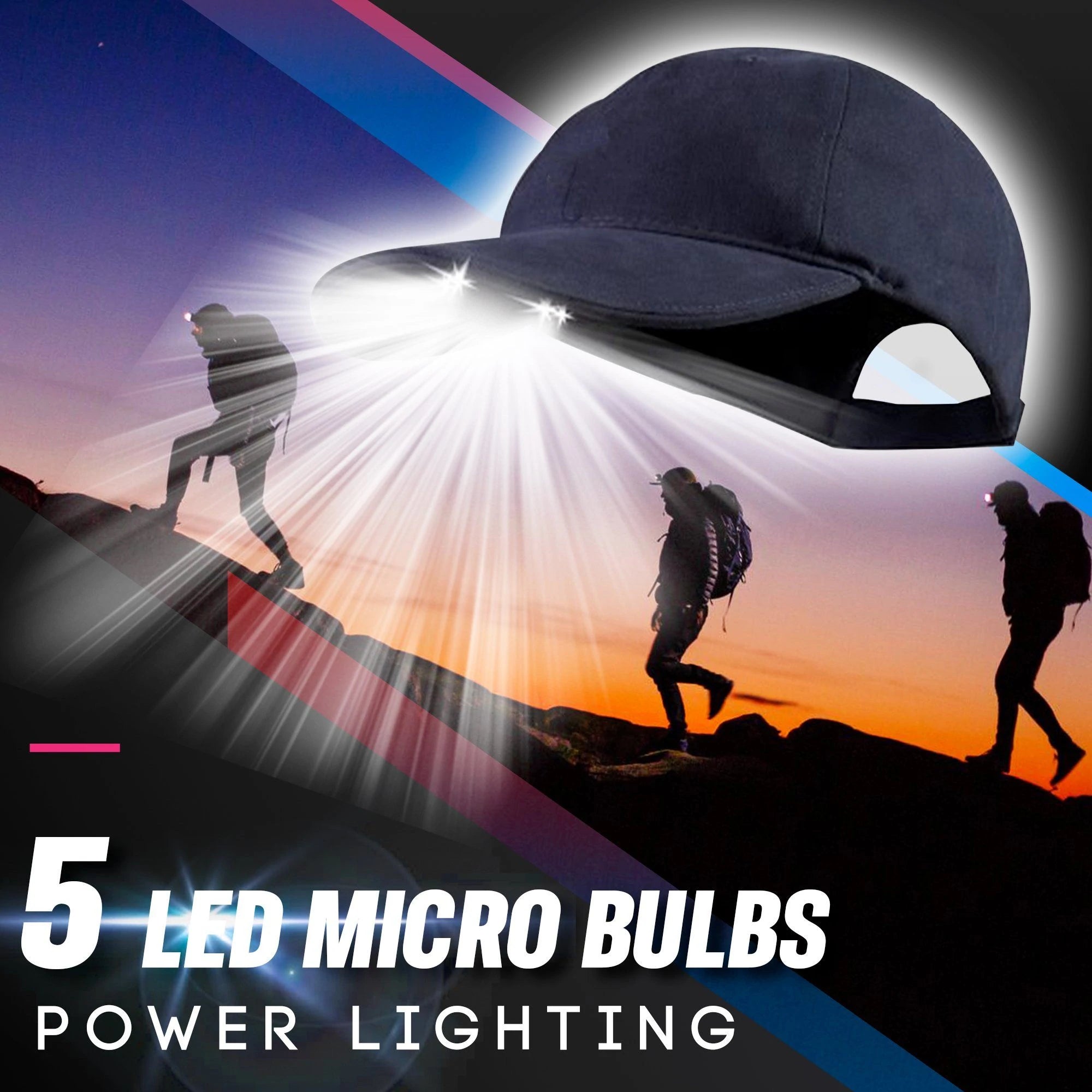 LED Flashlight  Torch Baseball Cap