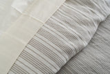 Yarn-Dyed European Linen and Organic Cotton Striped Duvet Set