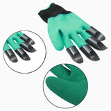 4/8 Hand Claw ABS Plastic Garden Rubber Gloves Gardening Digging Planting Durable Waterproof Work Glove Outdoor Gadgets 2 Style