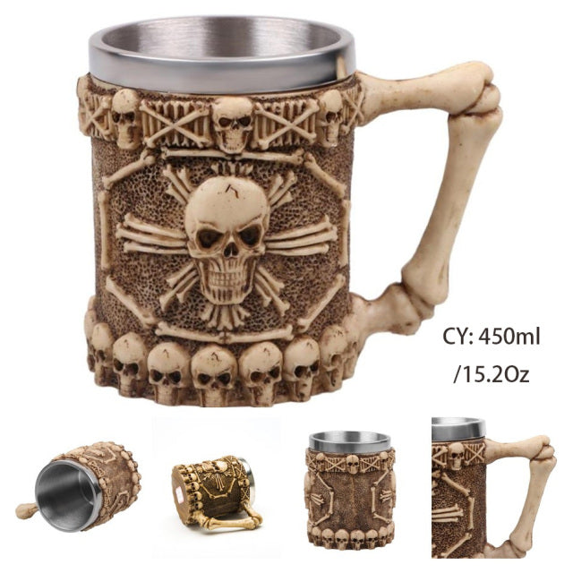 Creative Ancient Viking Style Stainless Steel Mug