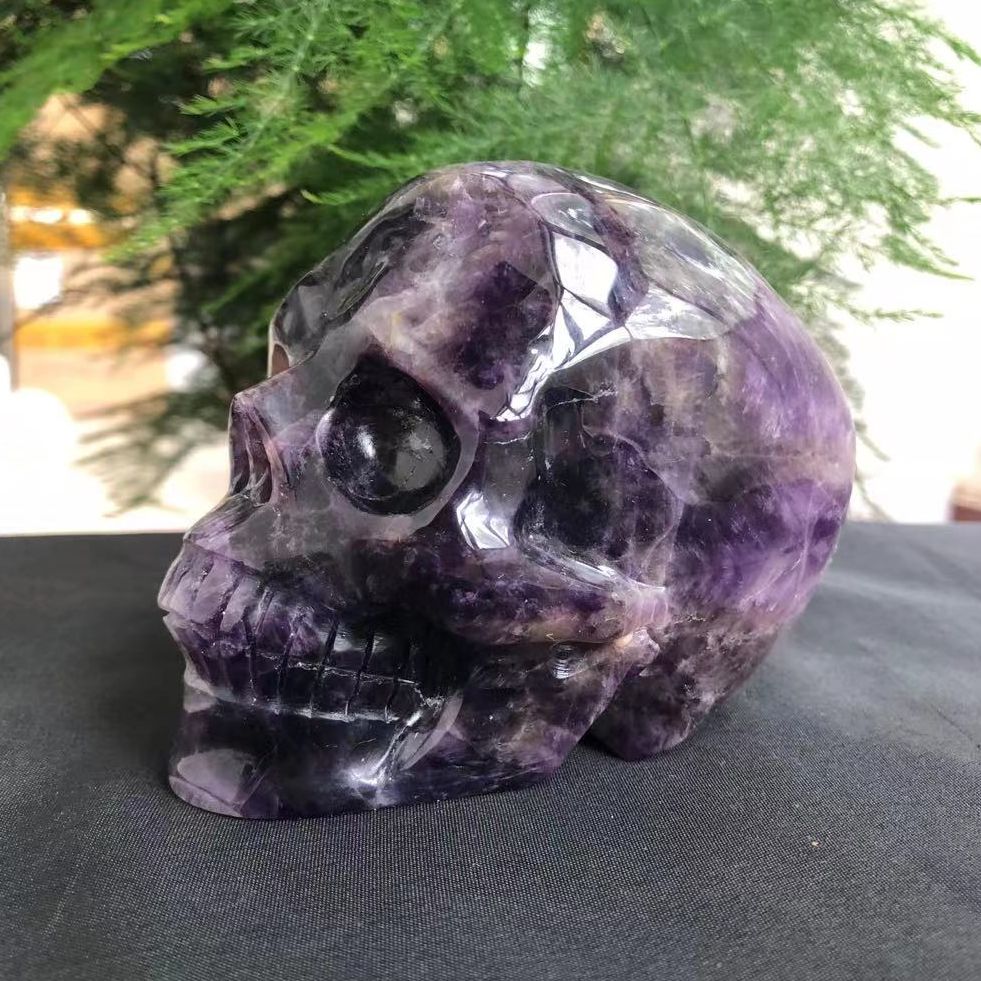 Healing Crystal Amethyst Skull