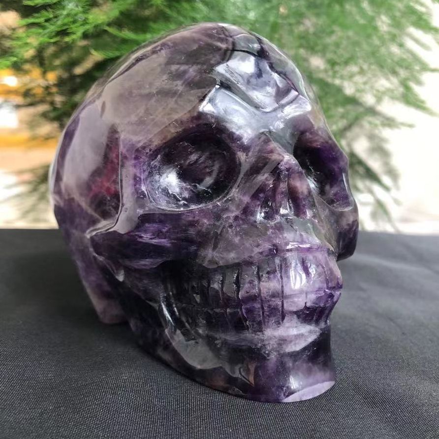Healing Crystal Amethyst Skull