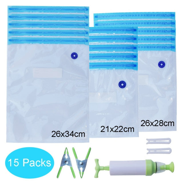 Reusable Vacuum Bags Sealer Kit