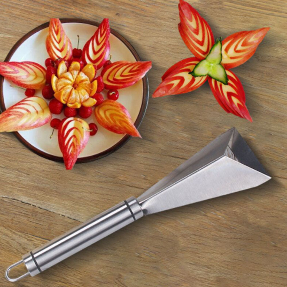 Stainless Steel Fruit Vegetable Salad Slicer Cutter Carving Knife