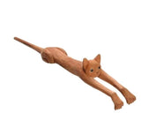 Wooden Cat-Shaped Back Scratcher Stick