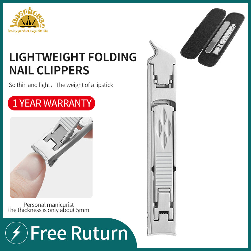 Foldable Double -Ended Nail Clipper Tool
