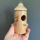 Wooden Hummingbird House Hanging Swing