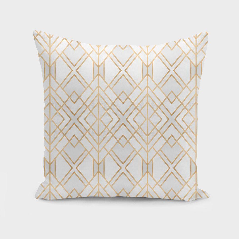 Golden Geo  Cushion/Pillow